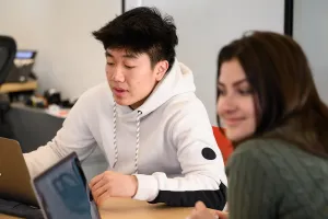 Two LCAL students in class