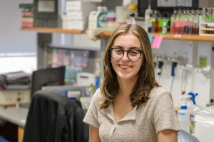 Anna Cappella in a lab setting
