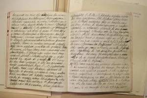 A handwritten diary