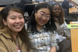 Emma Gao, Deying Song and Sarah Oladejo volunteered to judge the Pennsylvania Junior Academy of Science Regional Competition.